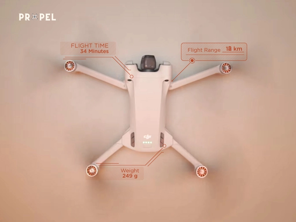 Les meilleurs drones de 250 grammes : DJI Mini 3 Pro