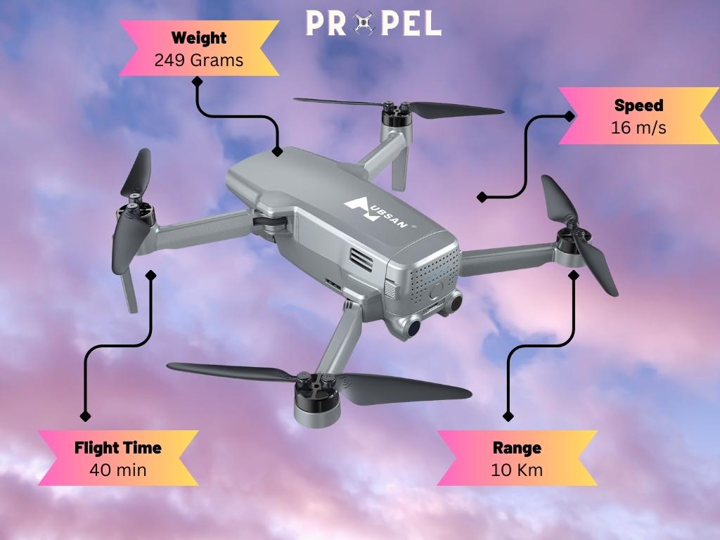 Best Drones Under 250 grams (0.55 lbs): Hubsan Zino Mini Pro