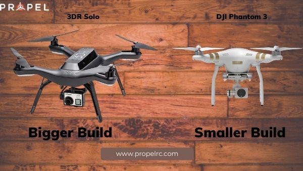 3DR Solo против DJI Phantom 3 Design