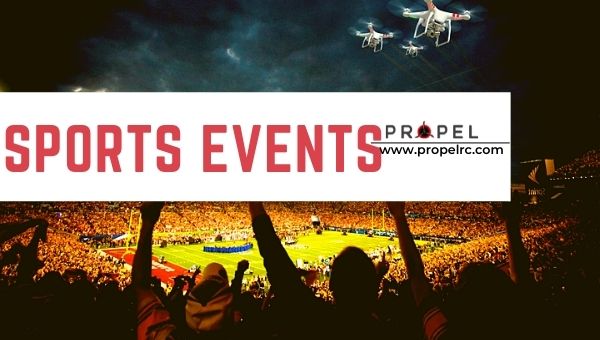 Venta de imágenes de drones Eventos deportivos