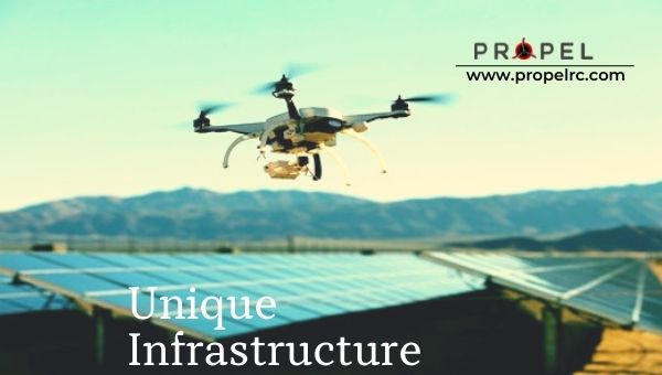 Vender imágenes de drones Infraestructura única