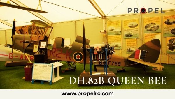 History of Drones DH.82B Queen Bee aircraft