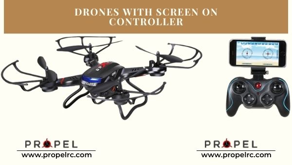 drones with screen on controller