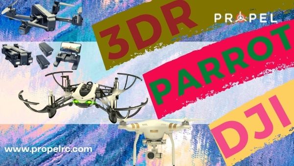 Geschichte der Drohnen Parrot, DJI und 3DR