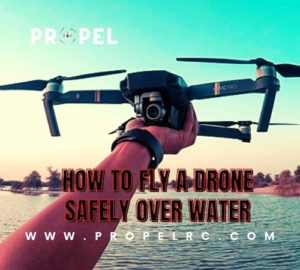 drones over water