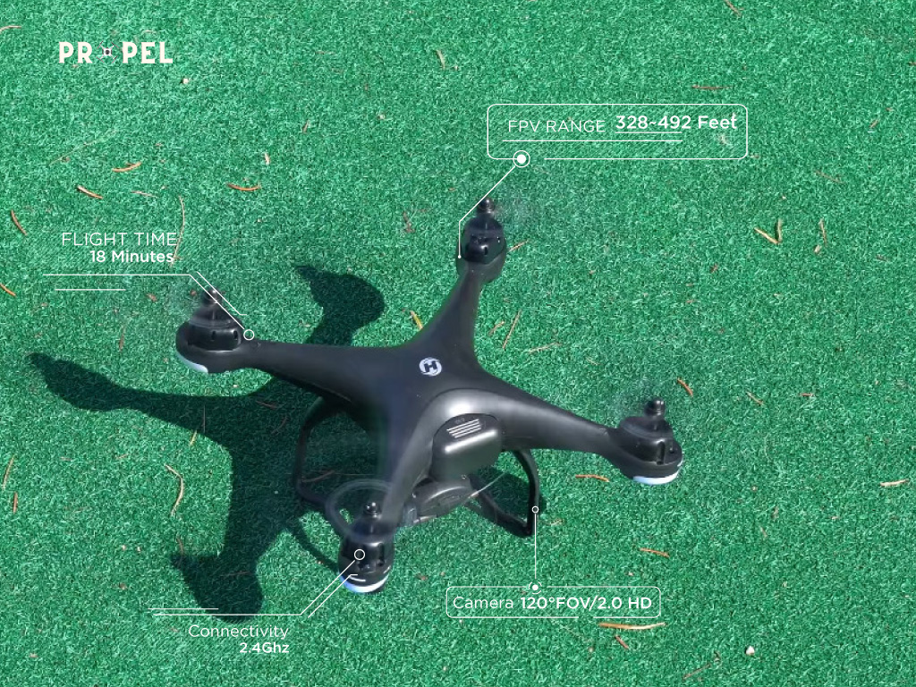 Drone HS120D FPV avec système GPS Drone débutant