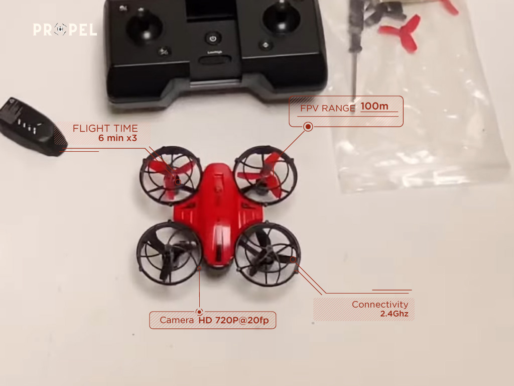 Les meilleurs mini-drones : HS420 Mini FlyCam