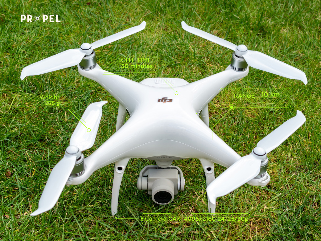 5 migliori droni per il ritorno a casa: DJI Phantom 4 Pro V2.0