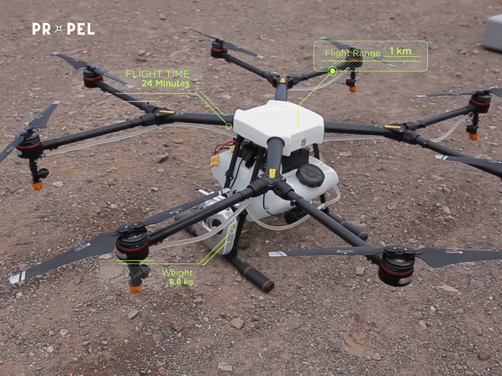 Drones pour applications agricoles