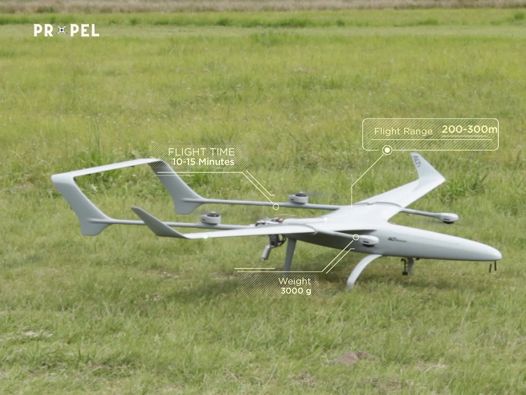 E-flite-Airplane-Drone de ala fija-2