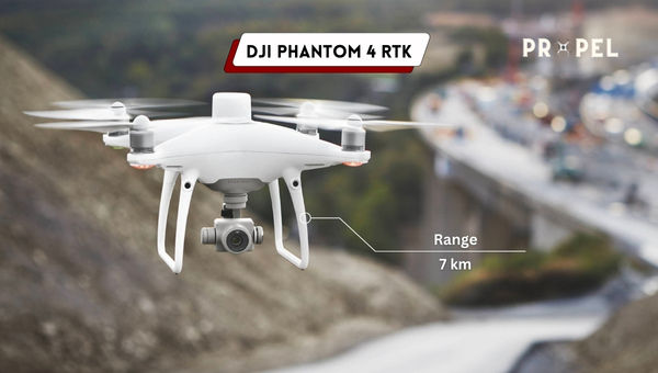 Alcance del DJI PHANTOM 4 RTK