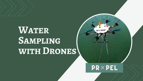 Amostragem de água com drones