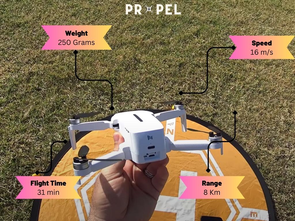 Los mejores drones de menos de 250 gramos: Fimi X8 Mini