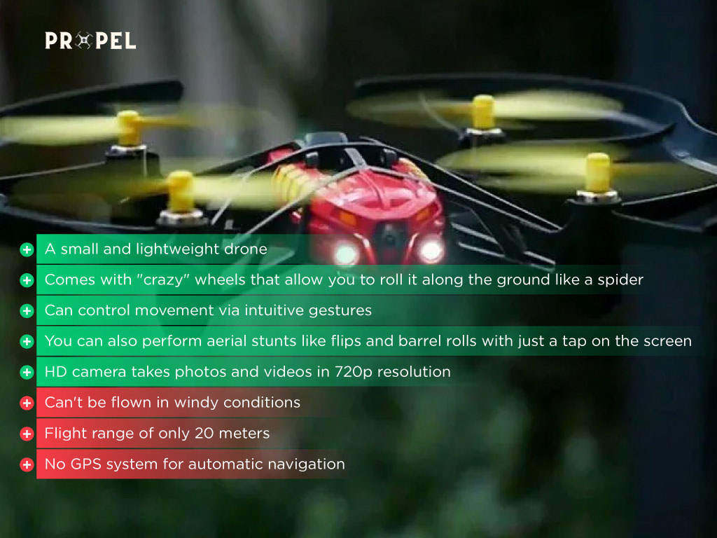 Meilleurs drones perroquets : Parrot Airborne Night Drone