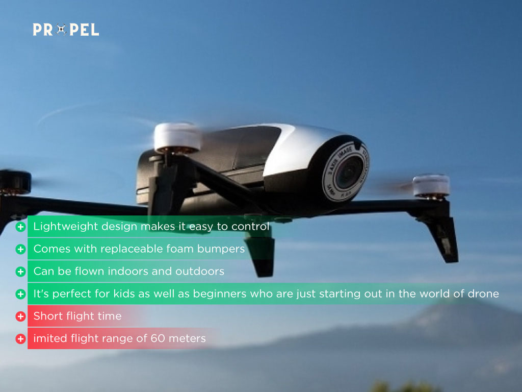 Meilleur drone perroquet : Parrot Bebop 2 FPV