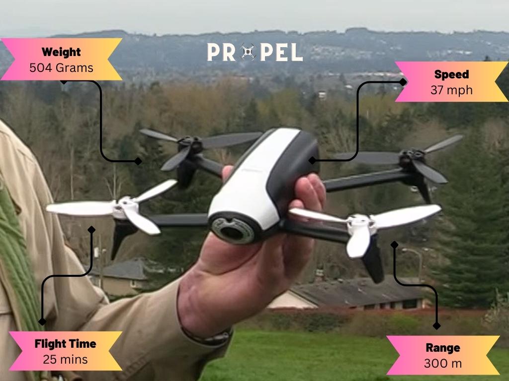 Meilleur drone perroquet : Parrot Bebop 2 FPV