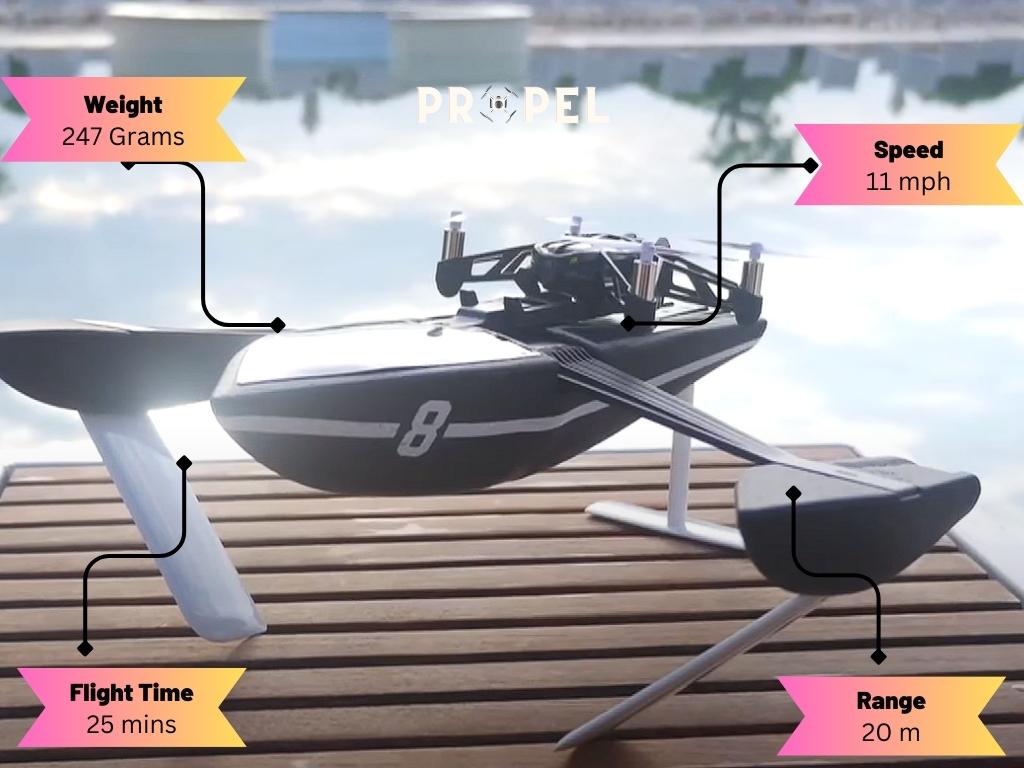 I migliori droni pappagallo: Parrot Hydrofoil