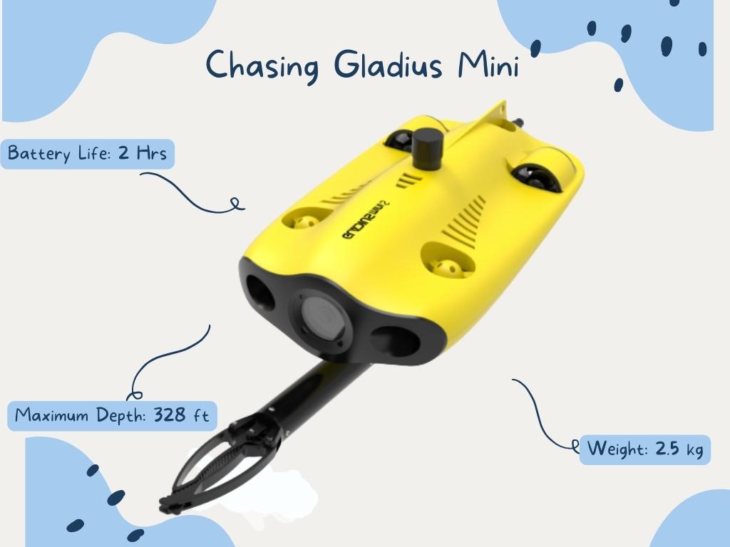 Melhores drones subaquáticos - Chasing Gladius Mini