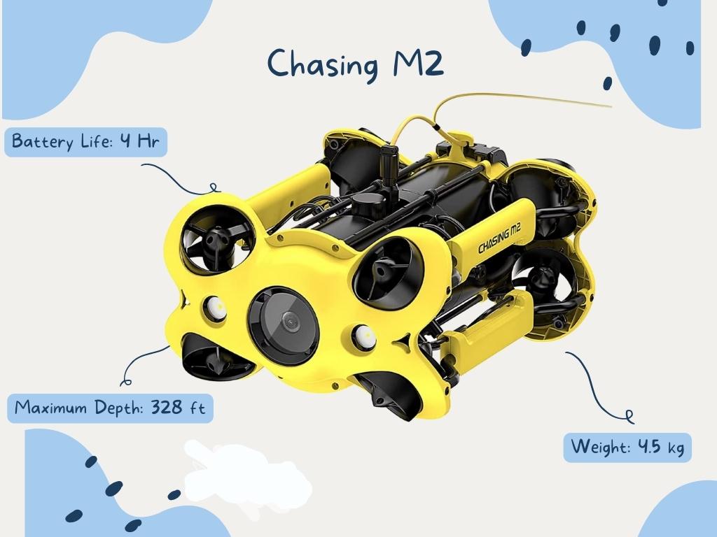 Melhores drones subaquáticos - Chasing M2