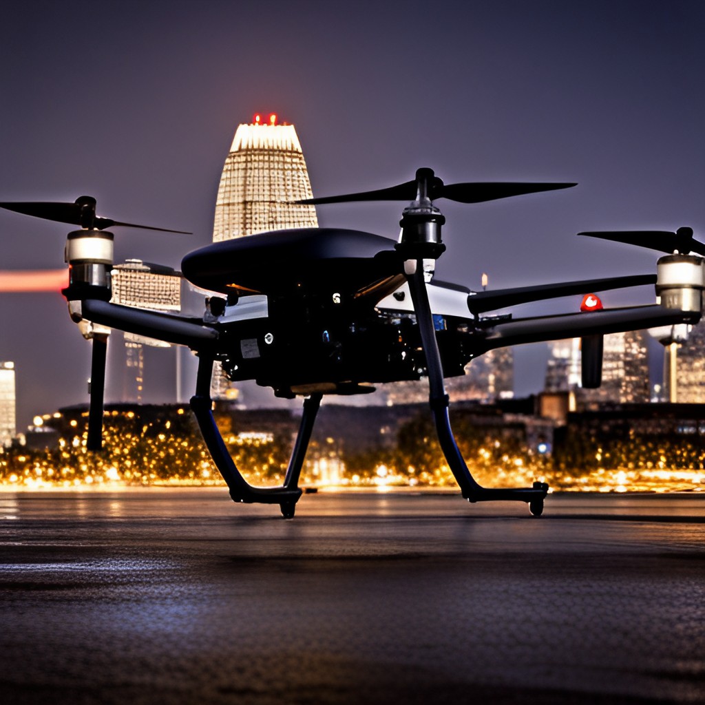 Como é um drone da polícia à noite e como identificá-los?
