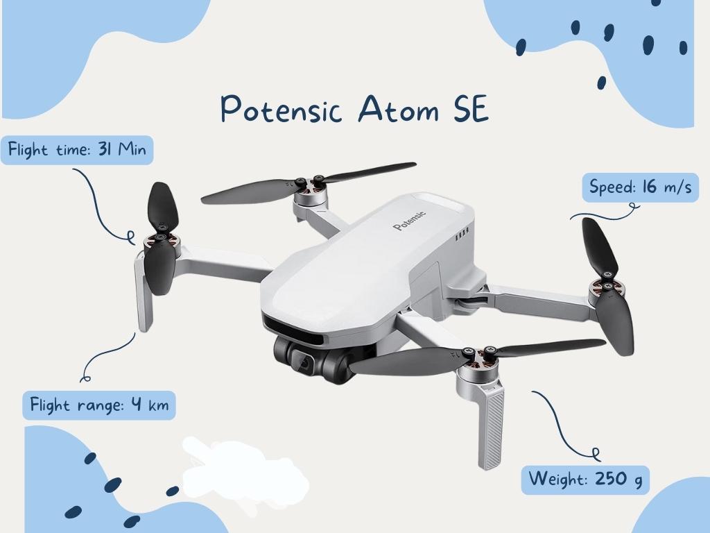 Los mejores drones por debajo de $300: Potensic Atom SE