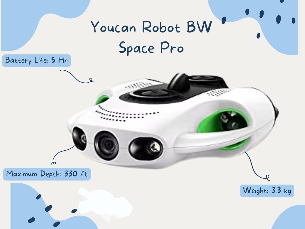 Melhores drones subaquáticos - Youcan Robot BW Space Pro