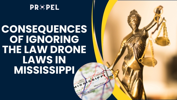 Consequências de ignorar a lei Leis de drones no Mississippi