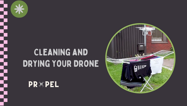 Dron que cayó al agua: limpieza y secado de su dron
