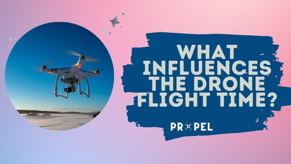 ¿Qué influye en el tiempo de vuelo del dron?