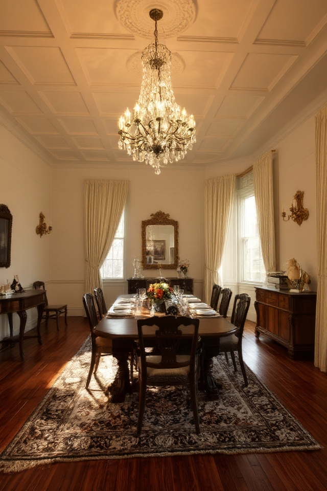 antique light fixtures enhance charm