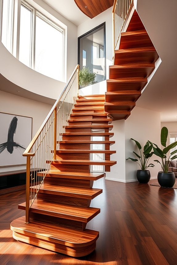 architectural wooden staircase artistry