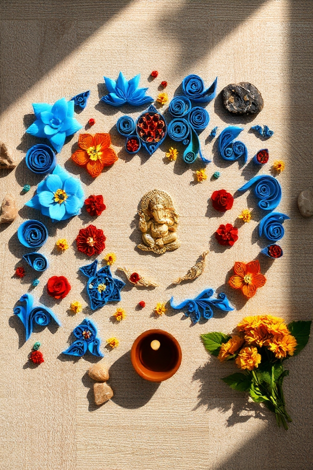 artistic ganpati festival decor