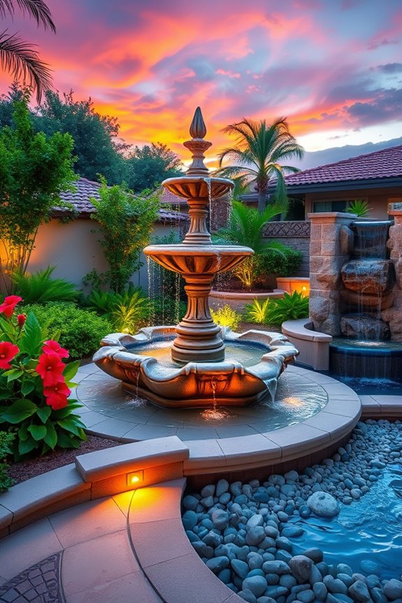artistic serene water features