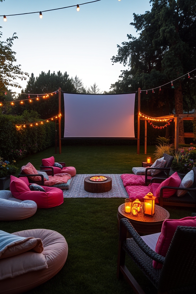 backyard cinematic movie night