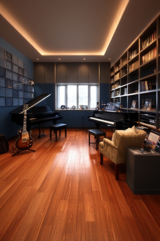 basement music studio space