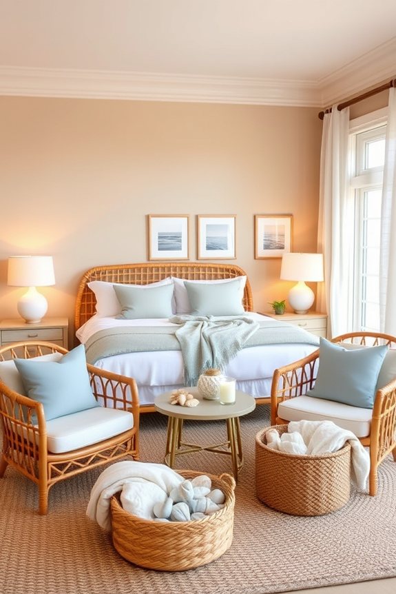 beach inspired rattan furniture elegance