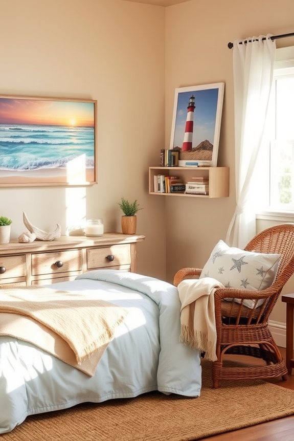 beachy decor and artwork