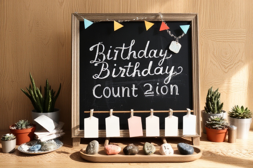 birthday countdown decoration ideas