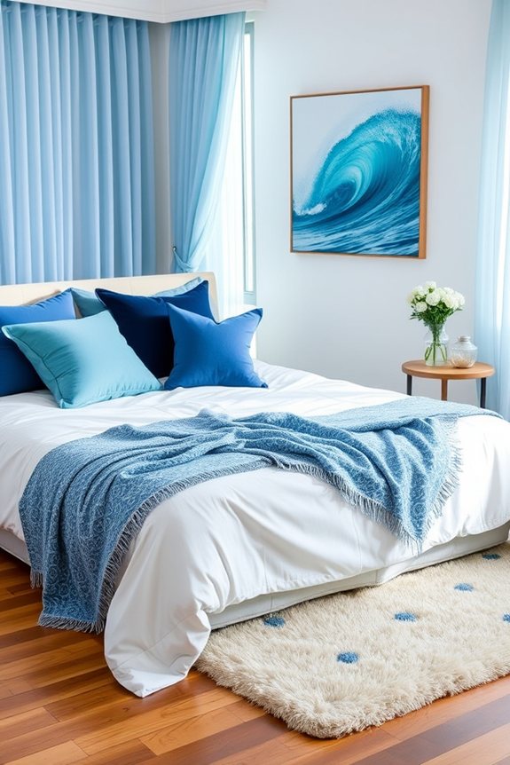 blue accessories for tranquility