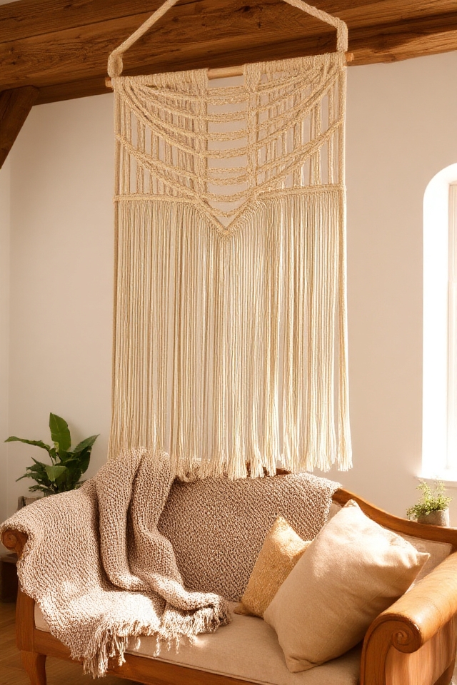 bohemian macram wall decor