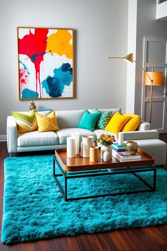 bold accessories enhance space