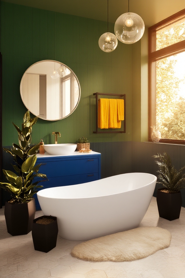 bold bathroom color ideas