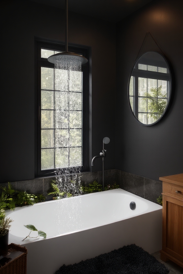 bold black fixtures elevate sophistication