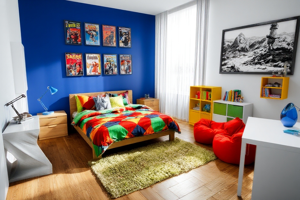 bold colors for boys bedrooms