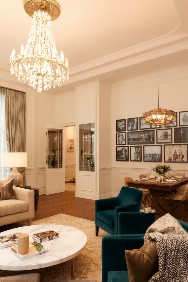 bold decor with lighting