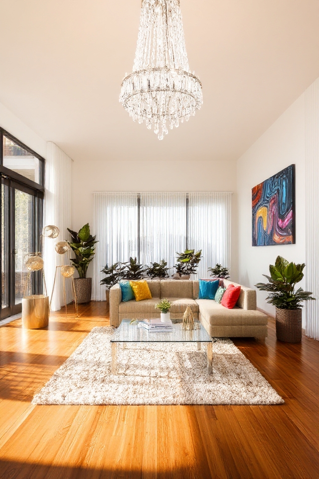 bold fixtures enhance decor