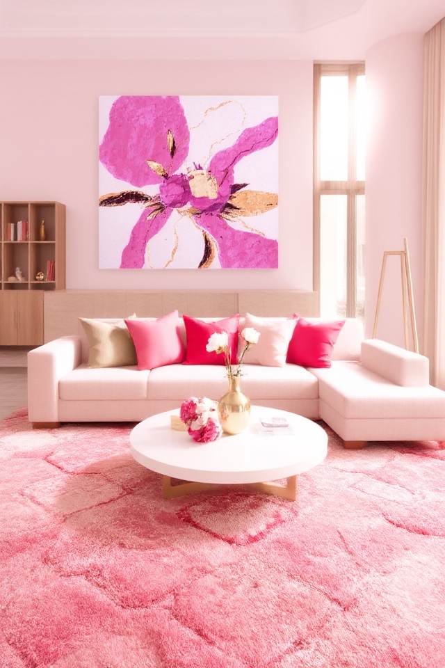 bold fuchsia enhances living space