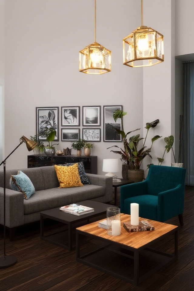 bold lighting enhances ambiance