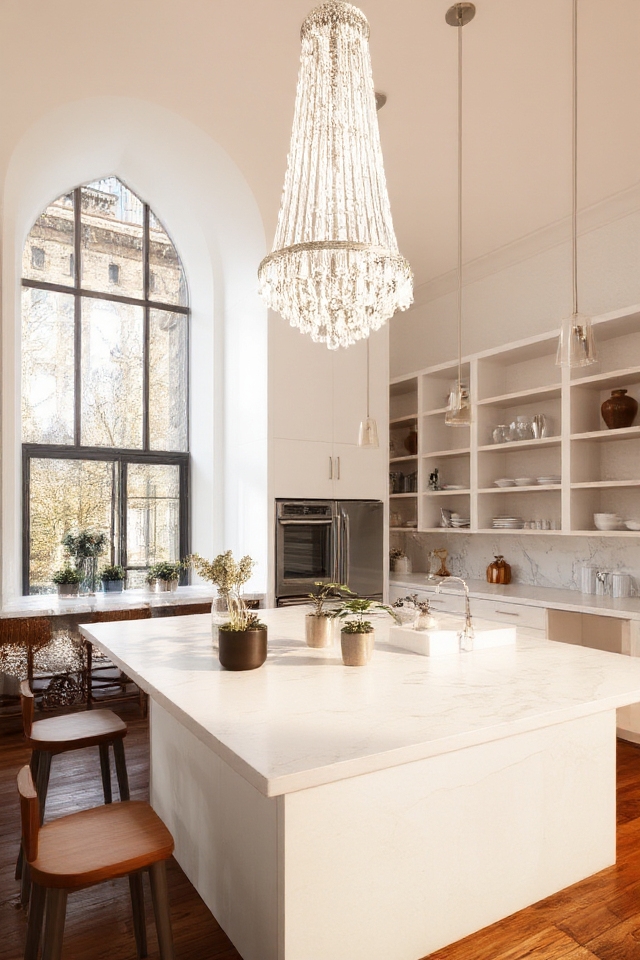 bold lighting enhances kitchens