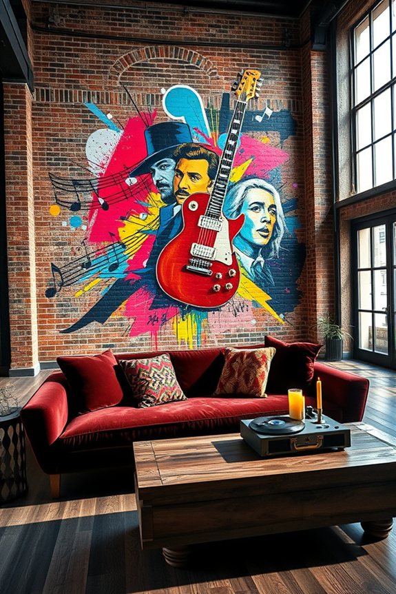 bold personalized graffiti murals